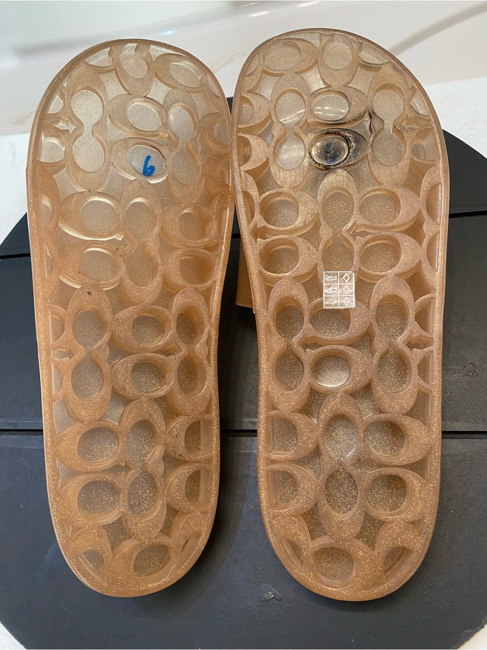 Coach Ulyssa Slide Women’s jelly Sandals Size 11, excellent condition clean - Picture 5 of 8